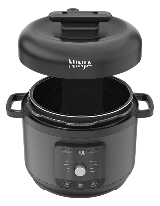 HyperHeat 9-In-1 Multicooker with lid open