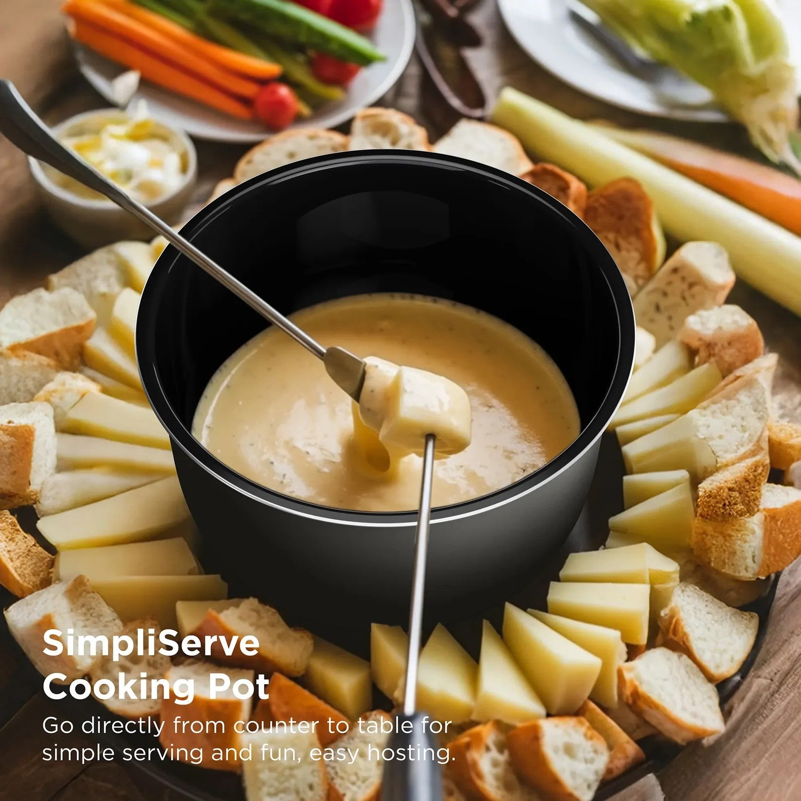 SimpliServe cooking pot goes counter to table